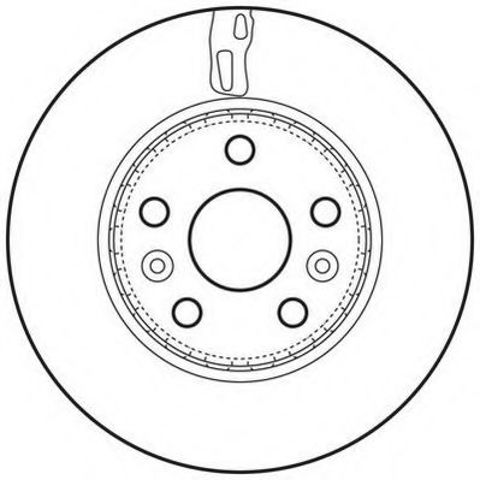 Гальмівний диск передній mercedes citan / renault kangoo (2008->) 562730JC