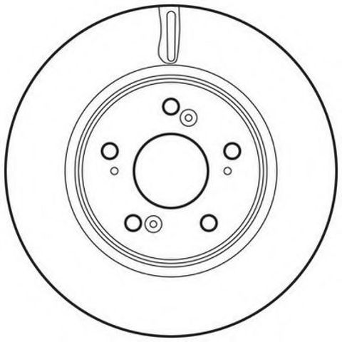 Гальмівний диск передній honda cr-v iii, iv (2007->) 562746JC