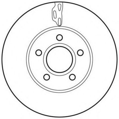 Диск переднього гальма 562752JC BENDIX
