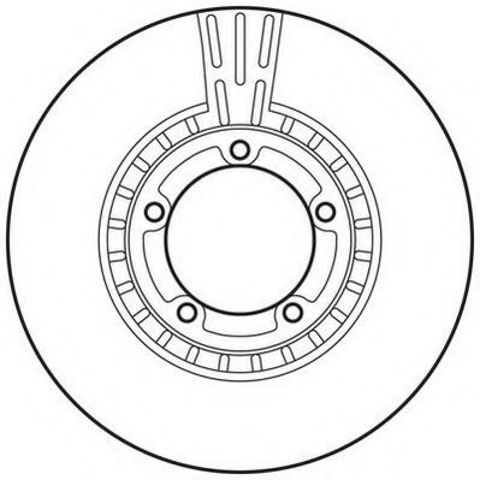 Гальмівний диск передній hyundai h-1, h100, h200, highway 562768JC