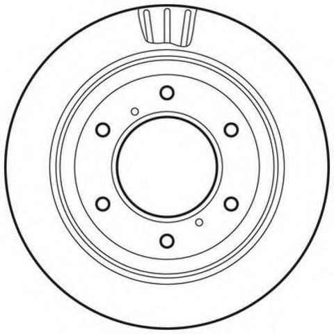 Гальмівний диск задній mitsubishi pajero (1999->) 562777JC