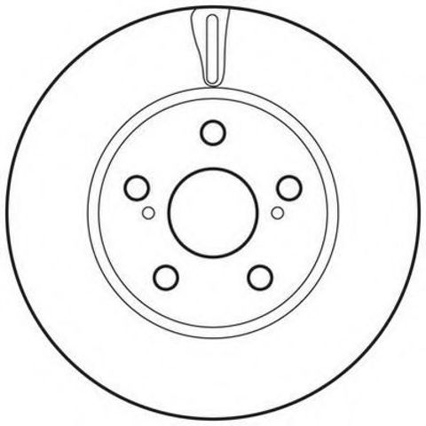 Диск переднього гальма 562797JC BENDIX
