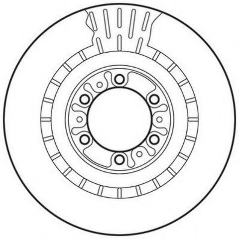 Гальмівний диск передній mitsubishi l200, pajero 562798JC