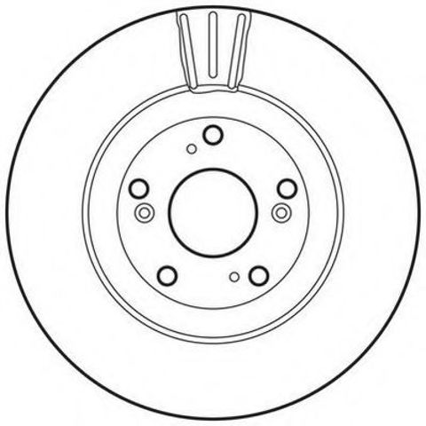 Гальмівний диск передній honda civic viii, cr-v ii 562807JC