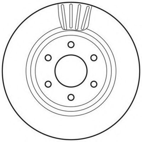 Гальмівний диск передній nissan navara np300, pathfinder iii 562813JC