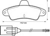 Колодки гальмівні задні, дискові 571755J BENDIX