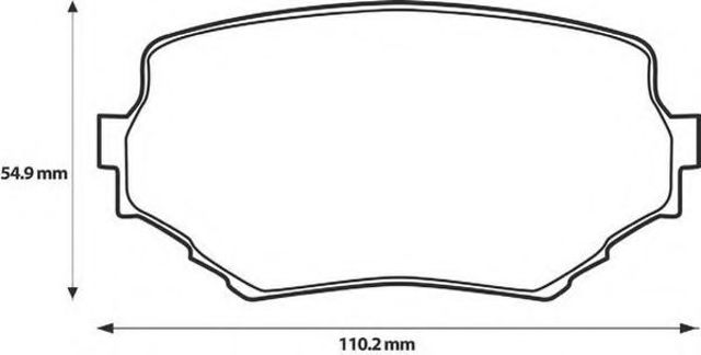 Колодки передні 572420J BENDIX