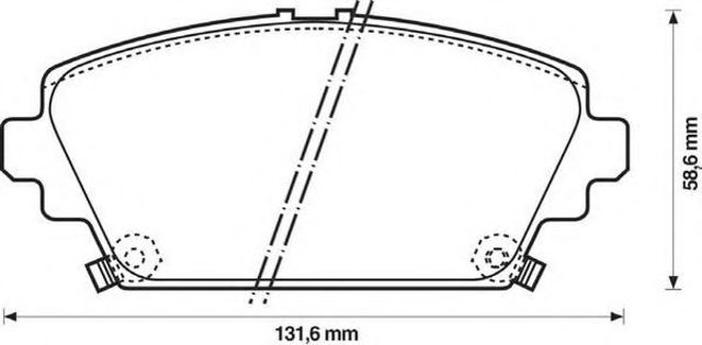 Гальмівні колодки 572429J BENDIX