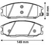 Колодки гальмівні передні, дискові 572453J BENDIX