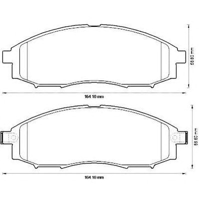Передні гальмівні колодки 572551J BENDIX
