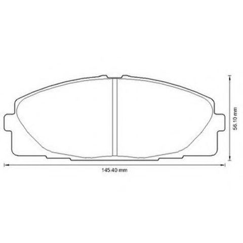 Передні гальмівні колодки 572650J BENDIX