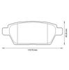 Комплект задніх колодок Mazda 6 MPS