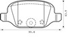 Комплект задніх колодок Фіат Пунто 2
