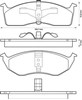 Колодки передні 573072J BENDIX