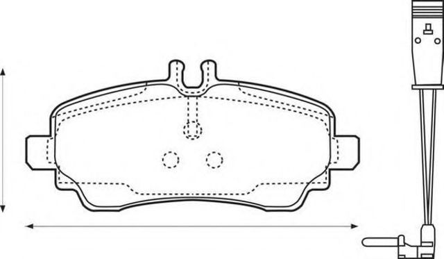 Колодки передні 573100J BENDIX