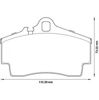 Задні колодки Porsche Boxster