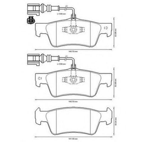 Колодки на гальмо задній дисковий 573301J BENDIX