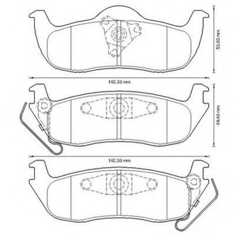 Колодки на гальмо задній дисковий Jeep Grand Cherokee
