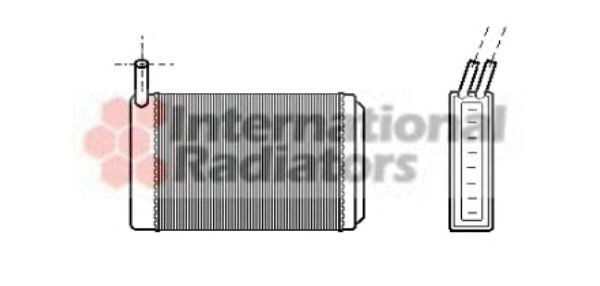 Радиатор отопителя audi/vw/porsche mt/at (van wezel) 58006061