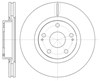 Диск гальмівний передній 6105010 REMSA