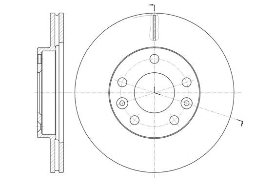 Remsa диск гальмівний передній  renault duster 1.5dci (-abs) 6147810