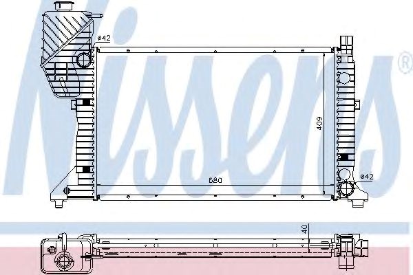 Радіатор основний 62685A NISSENS