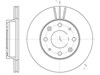 Гальмо дискове переднє 636810 REMSA
