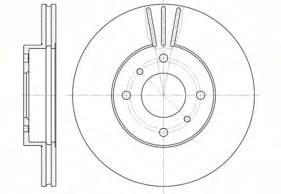 Remsa nissan диск гальмівний передн.almera,primera 96- 661010