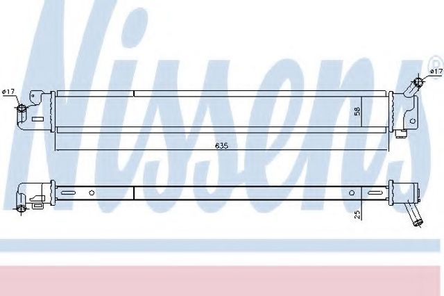 Радіатор охолодження, додатковий 666209 NISSENS