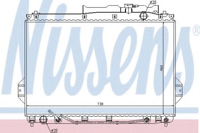 Радіатор 67527 NISSENS
