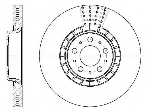 Гальмо дискове переднє Volkswagen Golf 2