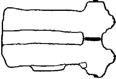 Прокладка кришки головки циліндра opel agila, corsa c, d 1.0 9/00--> 713481800