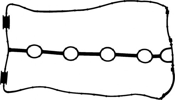 Прокладка клапанної кришки daewoo/chevrolet lanos 1,6 16v a16dms 01/99-> (пластик.) (elring) 715411600