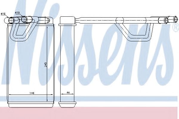 Теплообмінник 72208 NISSENS