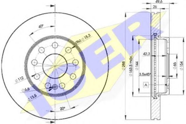 Ремкомплект передніх гальм 78BD56152 ICER
