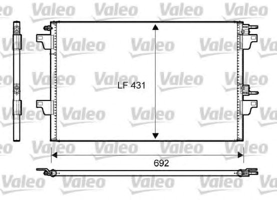 Радіатор охолодження кондиціонера 814007 VALEO
