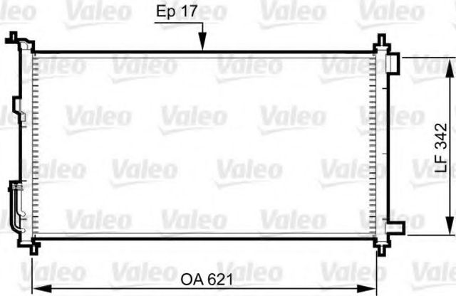Радіатор системи охолодження кондиціонера 817836 VALEO