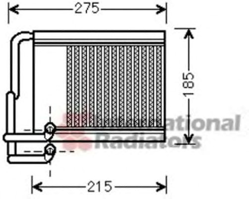 Радиатор отопителя hyunai i30 (пр-во van wezel) 82006213