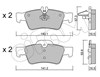 Задні гальмівні колодки 8225680 CIFAM