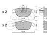 Задні гальмівні колодки 8226660 CIFAM