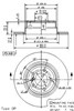 Диск гальмівний задній 8701981 BREMBO