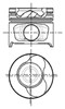 Поршня на 1 циліндр, STD Nissan Micra