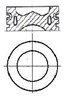Поршень в комплекті на 1 циліндр, STD 8713800010 NURAL