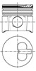 Поршень в комплекті на 1 циліндр, STD Дачія Соленза