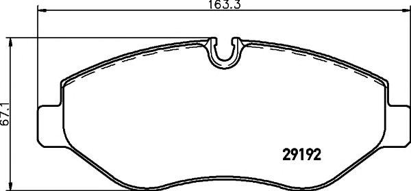 Гальмівні колодки 8DB355005521 HELLA