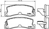 Задні колодки 8DB355006431 HELLA