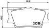 Задні дискові колодки 8DB355006881 HELLA
