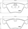 Колодки гальмівні передні, дискові 8DB355007961 HELLA