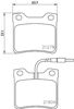 Колодки на гальмо задній дисковий 8DB355008171 HELLA