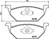 Колодки гальмівні передні, дискові 8DB355008591 HELLA